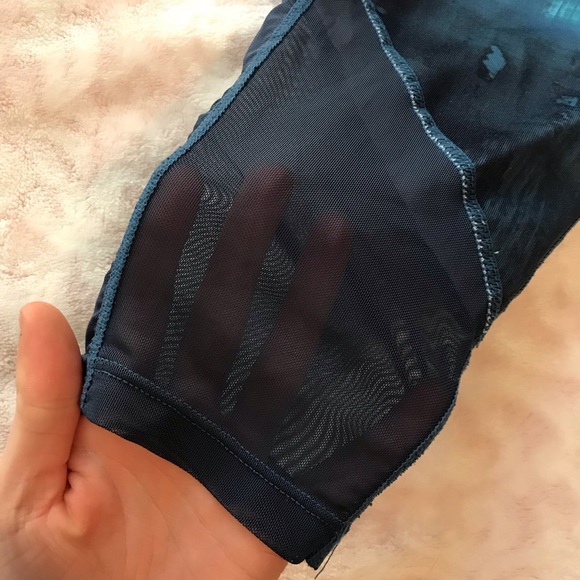 Colorful Workout Leggings with Sheer Bottom - Picture 3 of 4